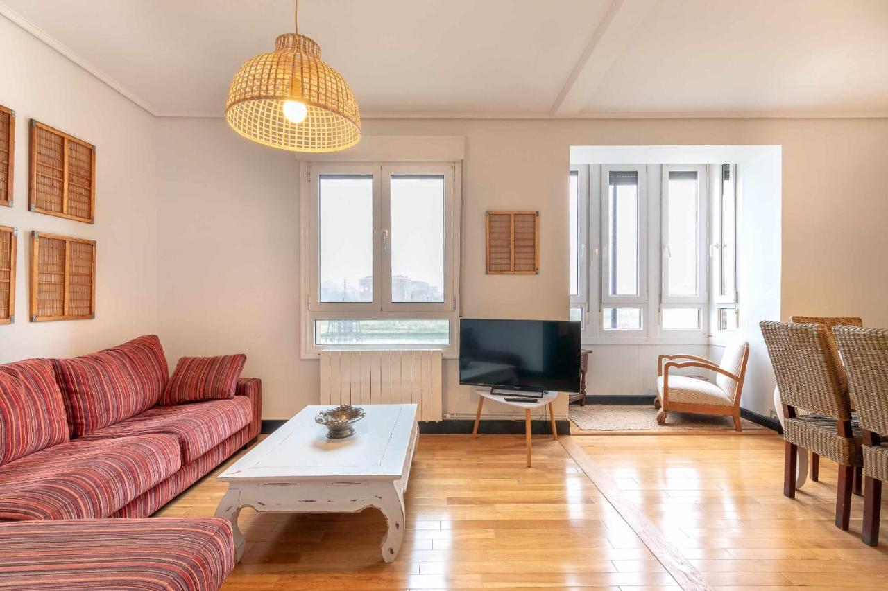 Apartamento Kuia Con Vistas Frontales A La Ria De Bilbao Cerca Del Metro Erandio Zewnętrze zdjęcie