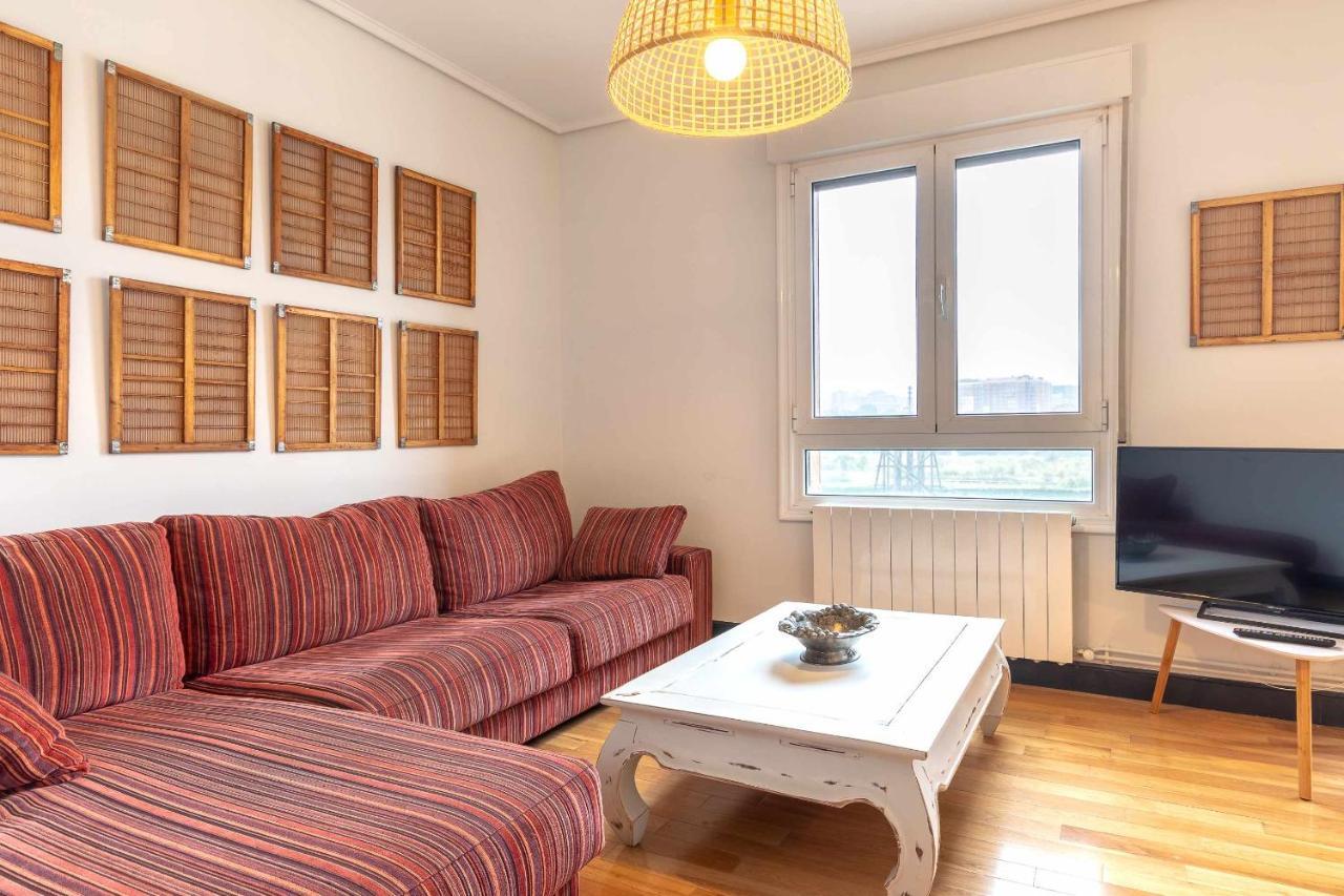 Apartamento Kuia Con Vistas Frontales A La Ria De Bilbao Cerca Del Metro Erandio Zewnętrze zdjęcie
